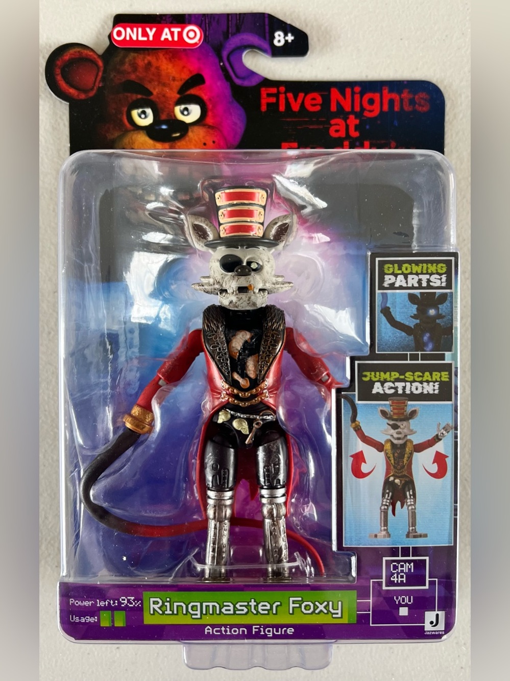Five Nights at Freddy's Ringmaster Foxy Action Figure New Target Exclusive